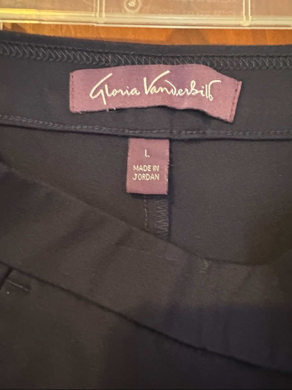 Two Pair of Gloria Vanderbilt Wide-Leg Women's Pants - Classic Pull-On Trousers - Picture 3 of 11